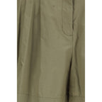 Bicolor Cotton Bermuda Shorts