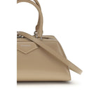 Beige Calf Leather Bos Taurus Handbag