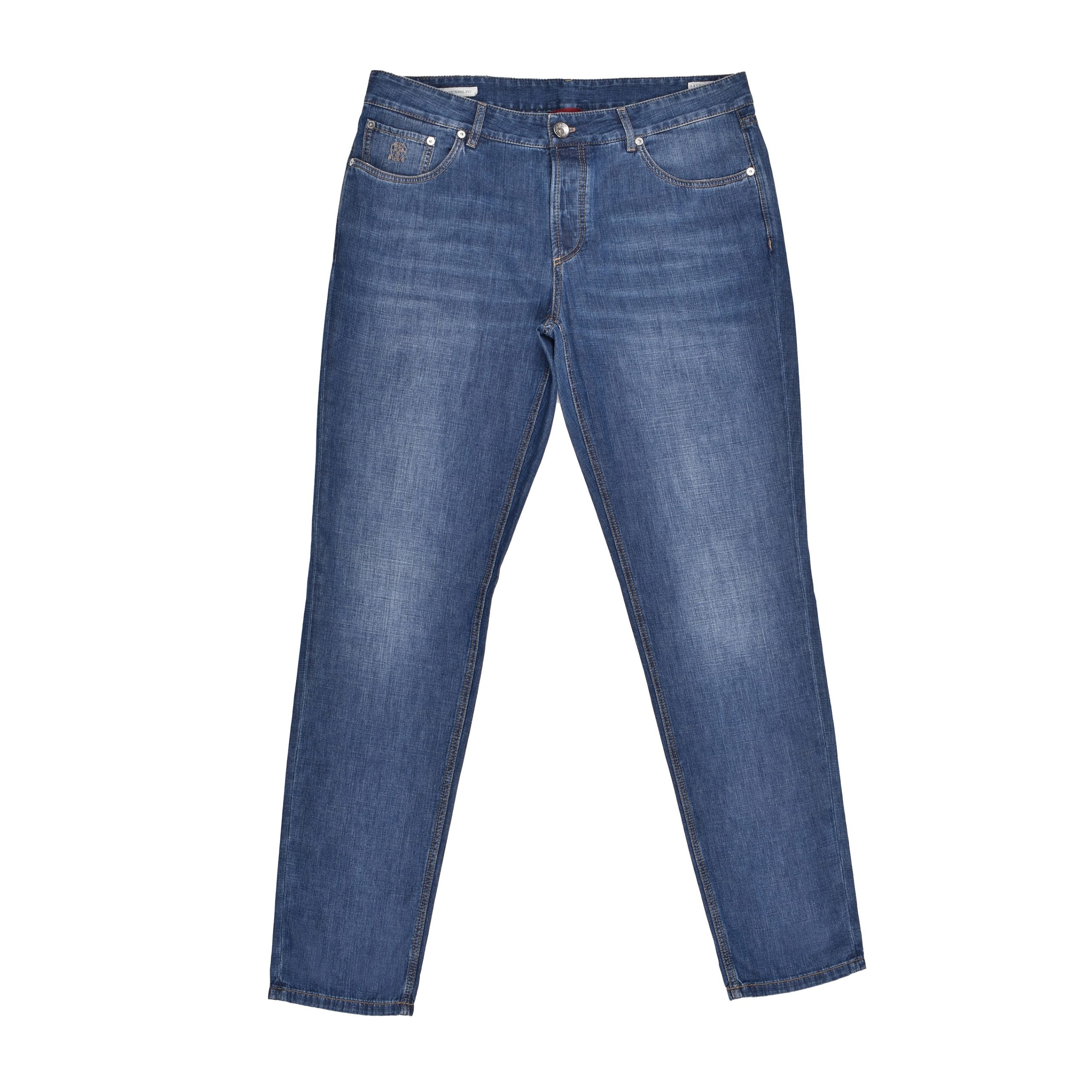 Blue Cotton Jeans Denim