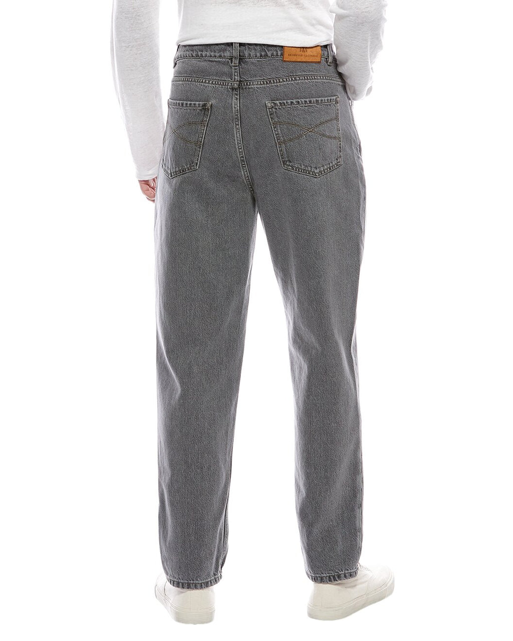 Light Blue Cotton Relaxed Fit Jeans