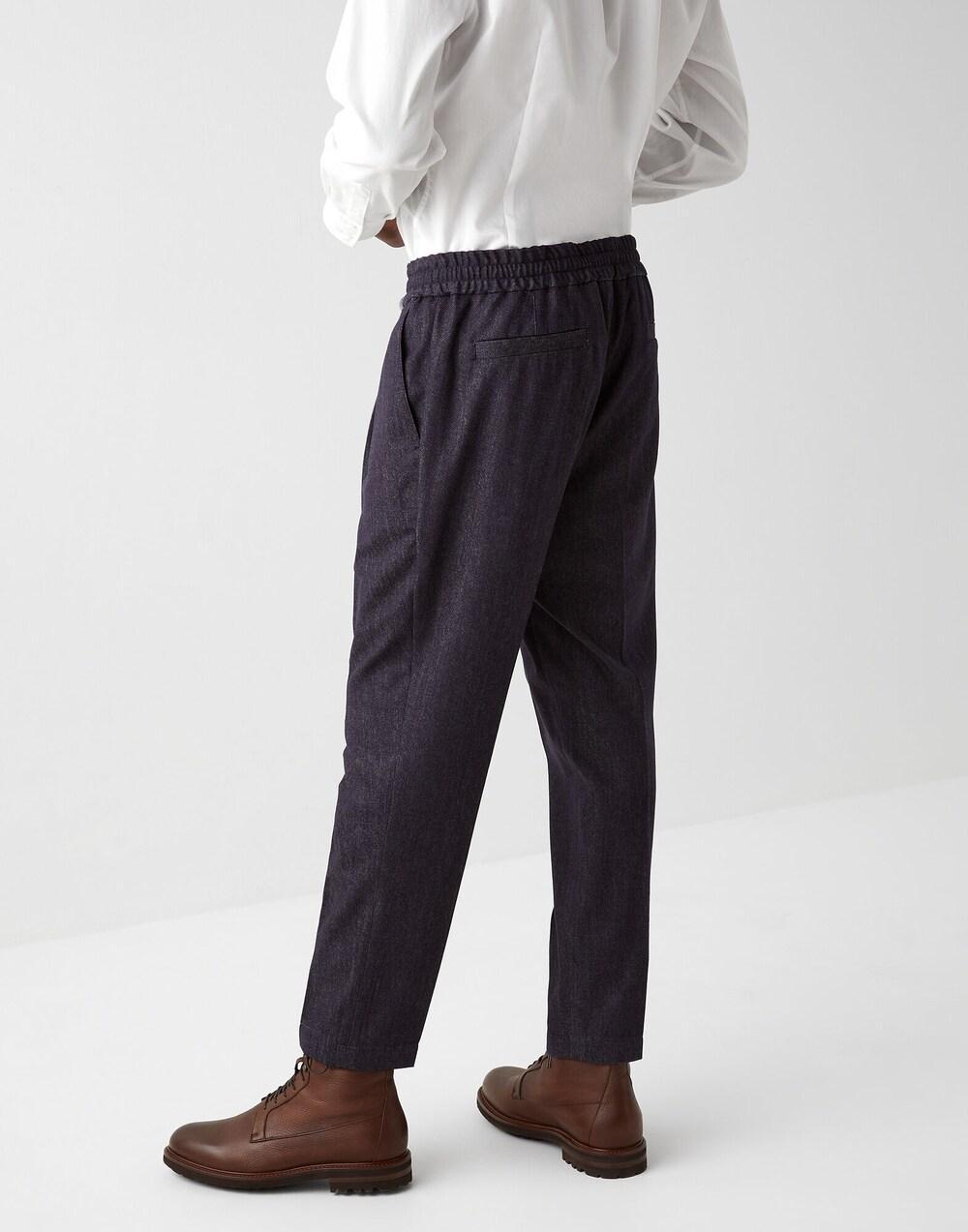 Blue Wool Pants