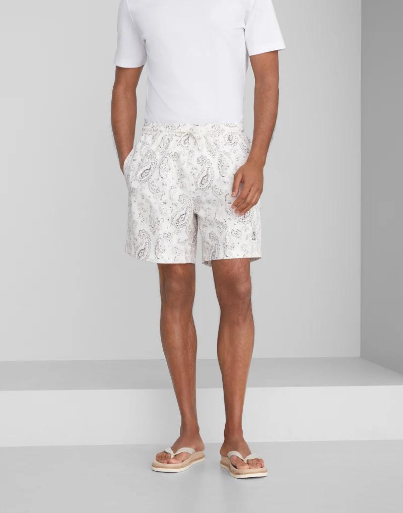 Bicolor Polyester Shorts