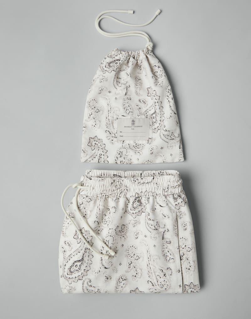 Bicolor Polyester Shorts