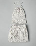 Bicolor Polyester Shorts