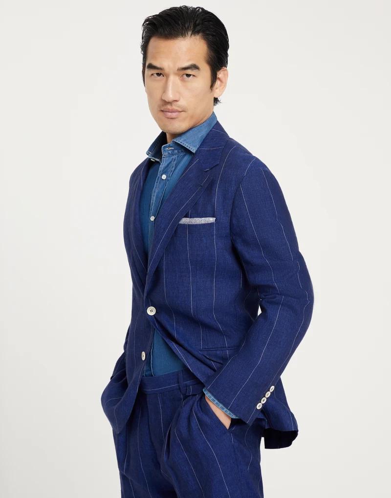Blue Linen Blazer