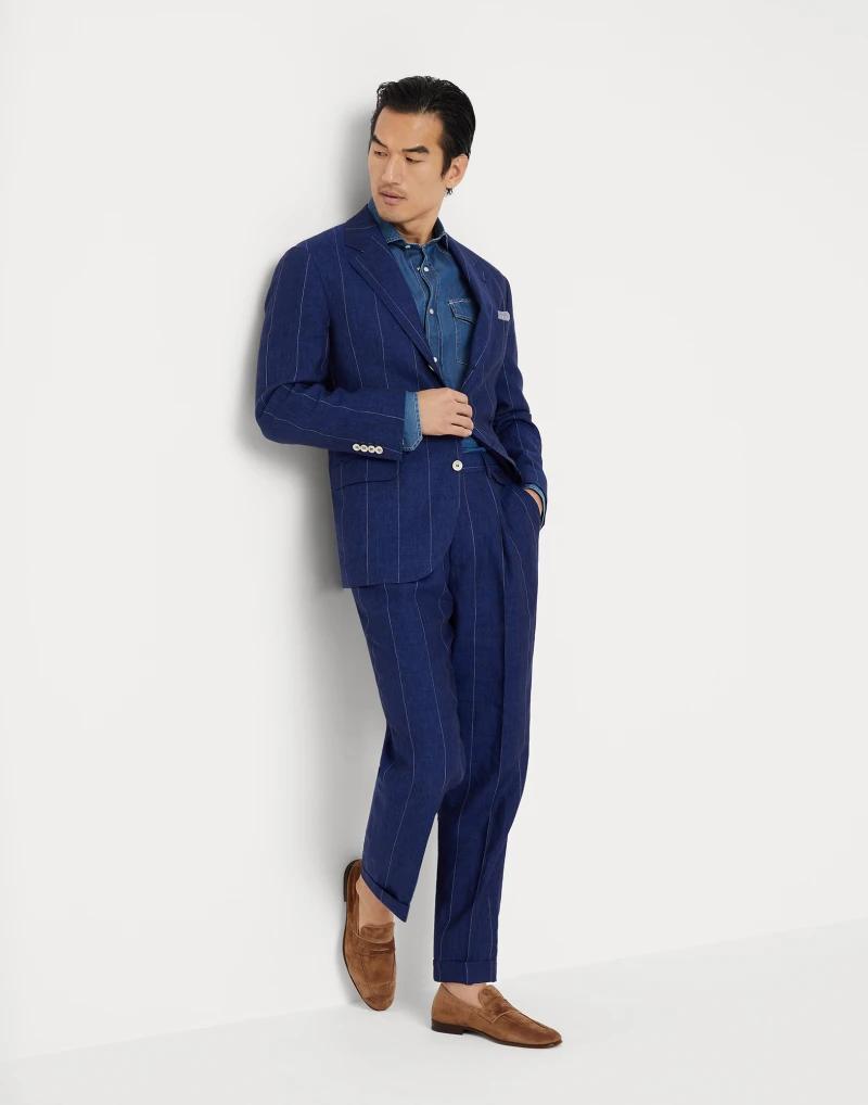 Blue Linen Blazer