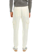 White Cotton Cargo Pants