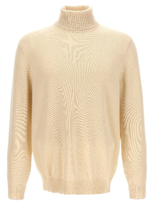 Beige Cashmere Sweater