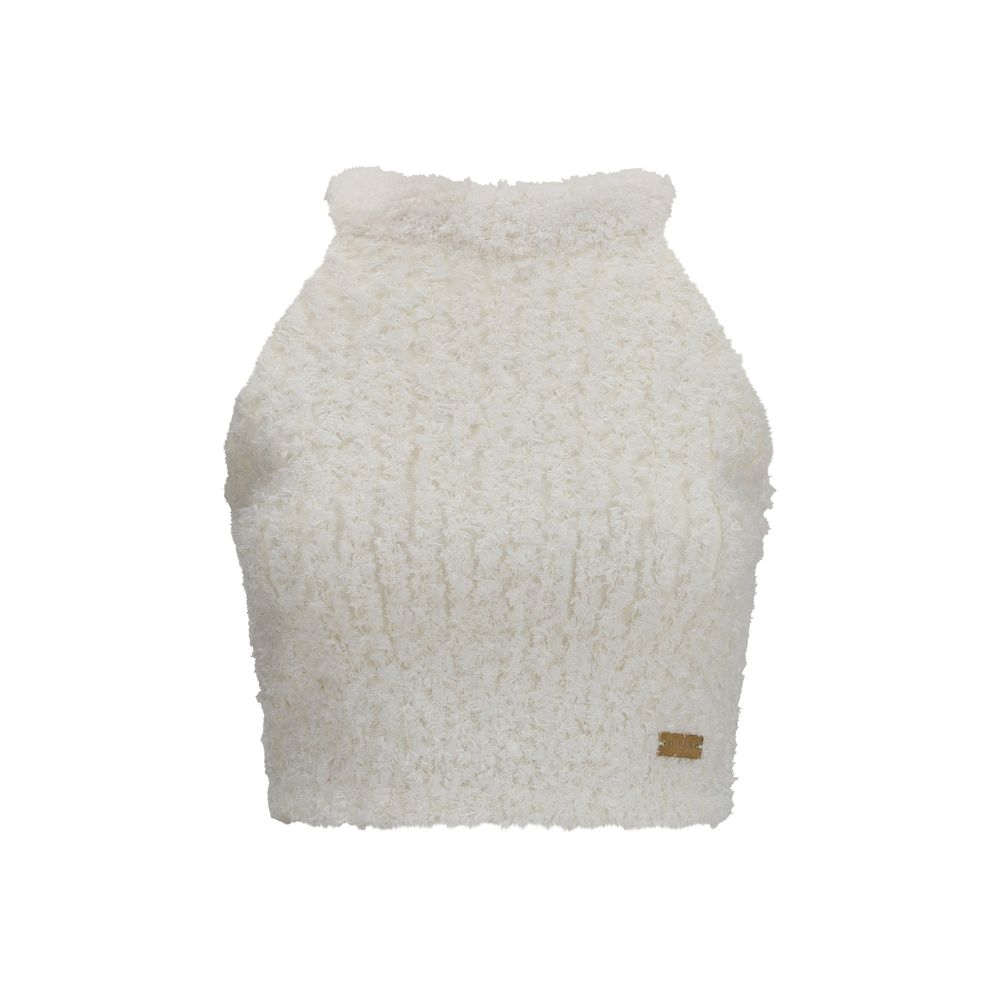 White Viscose T-Shirt