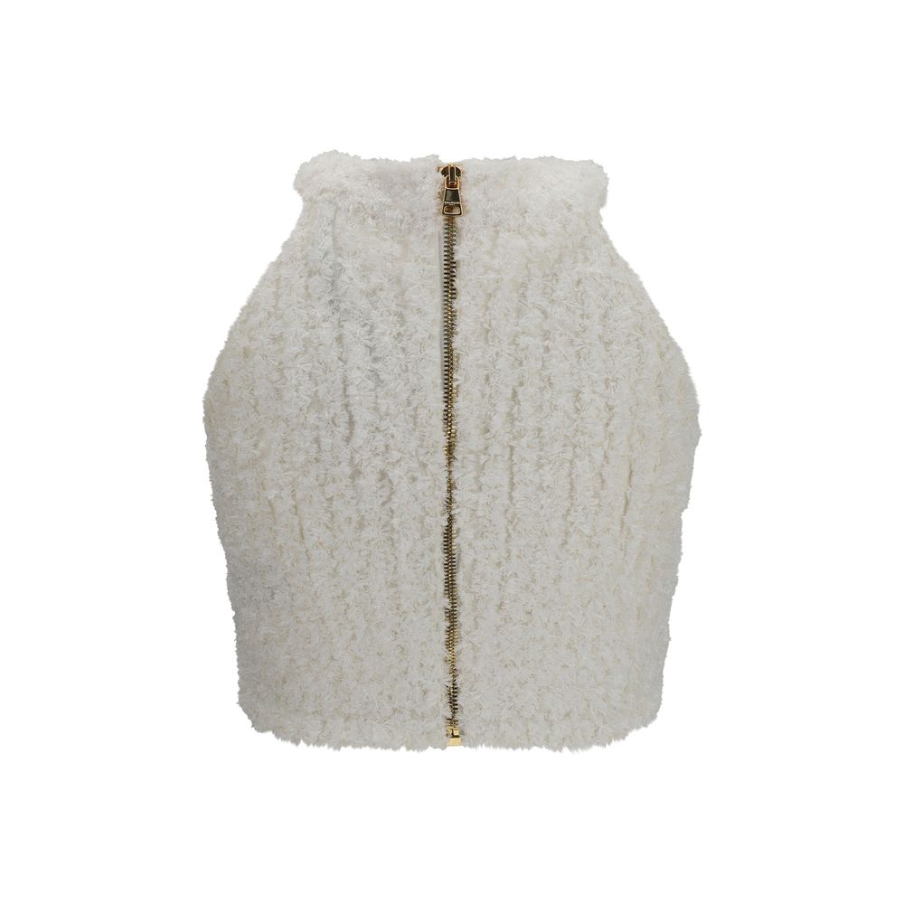 White Viscose T-Shirt