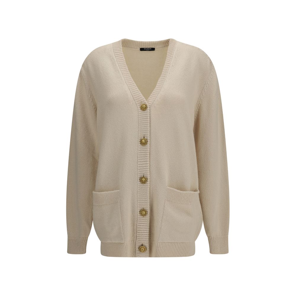 Beige Cotton Cardigan