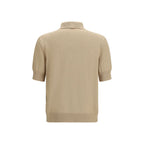 Beige Cotton Polo Shirt