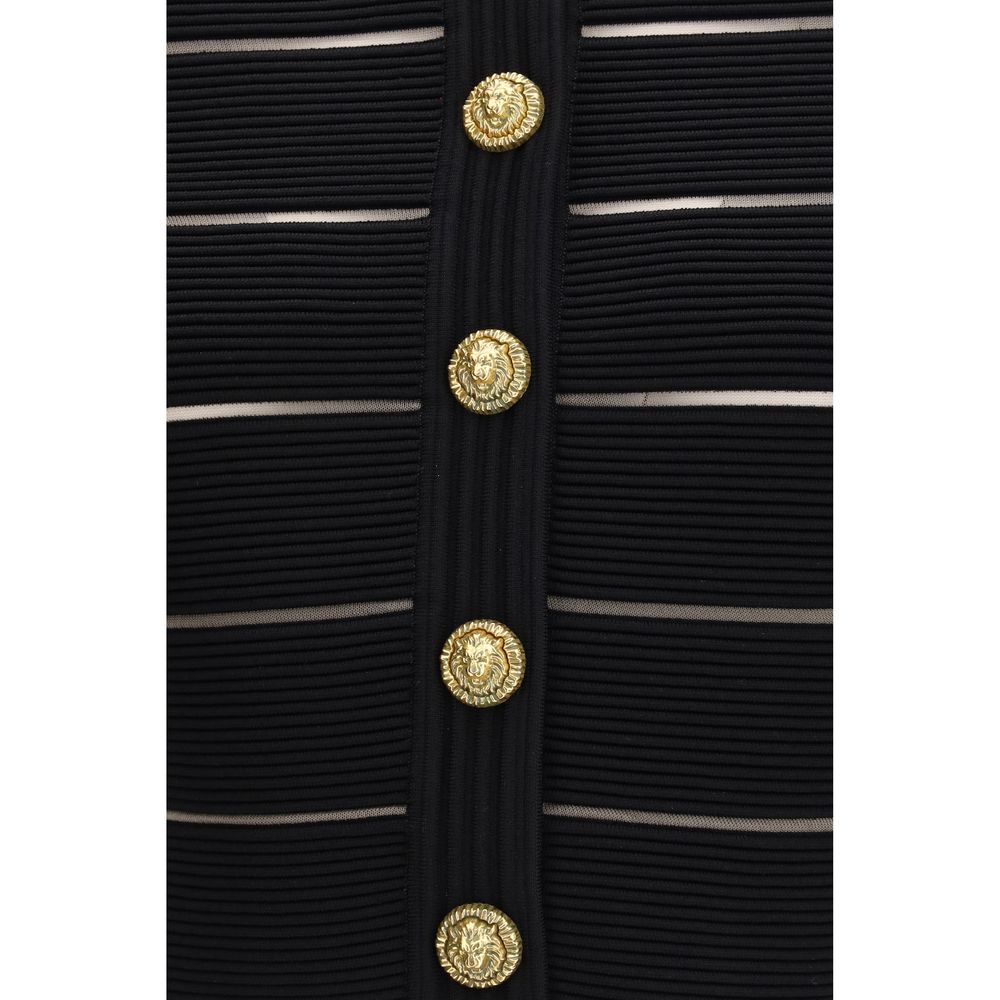 Black Viscose Cardigan