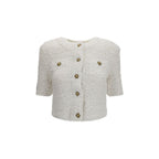 White Polyamide Cardigan