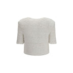 White Polyamide Cardigan
