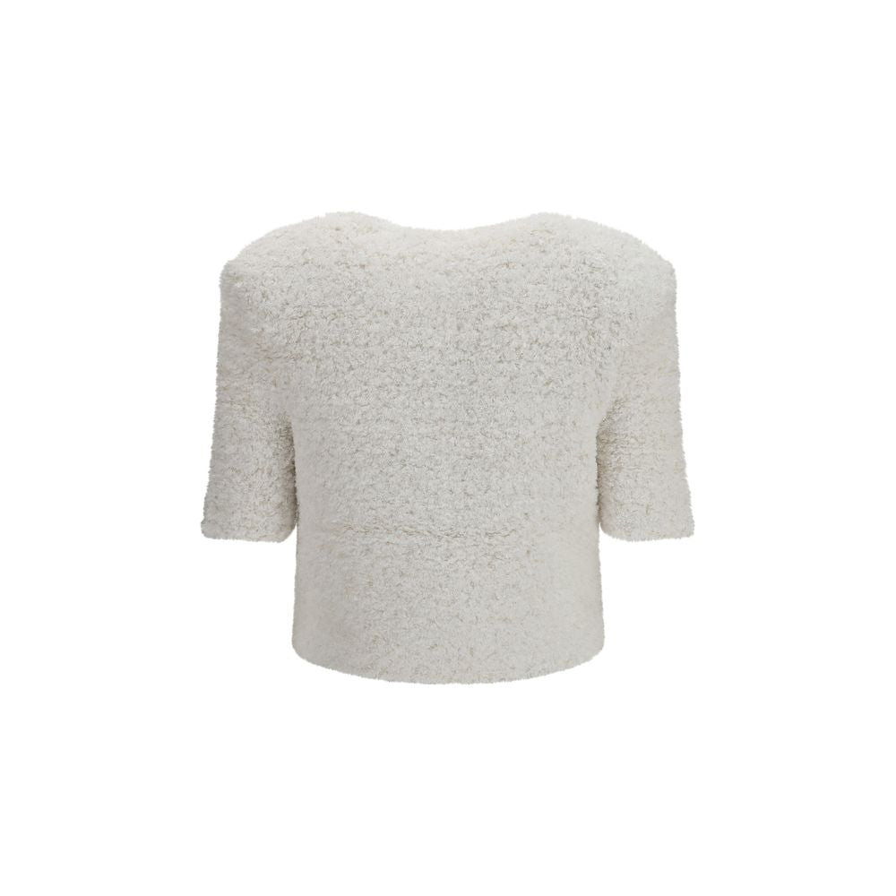 White Polyamide Cardigan