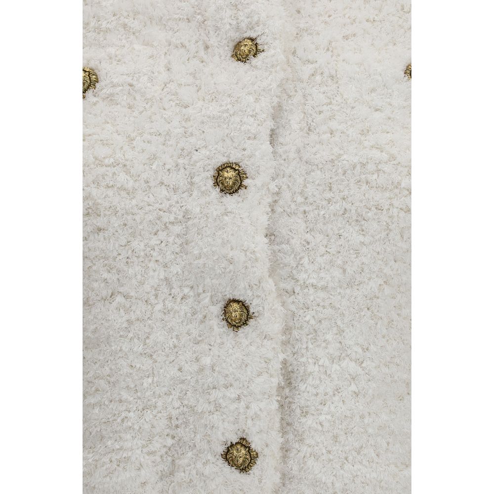 White Polyamide Cardigan