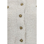 White Polyamide Cardigan