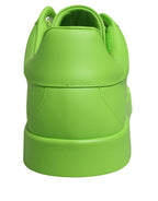 Green Leather Portofino Low Top Sneakers Shoes