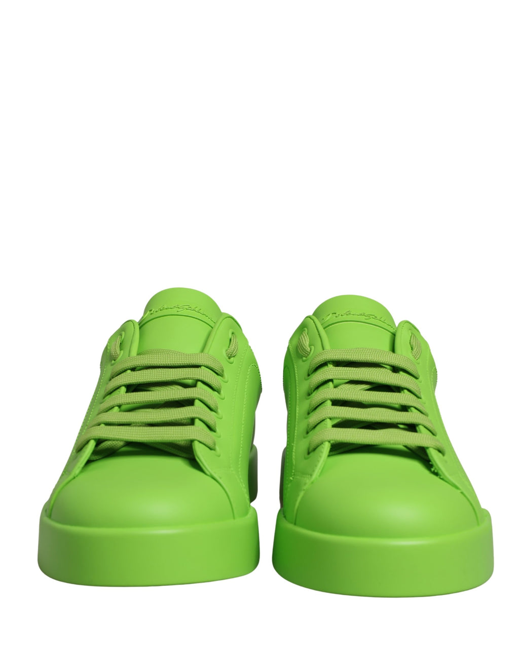 Green Leather Portofino Low Top Sneakers Shoes
