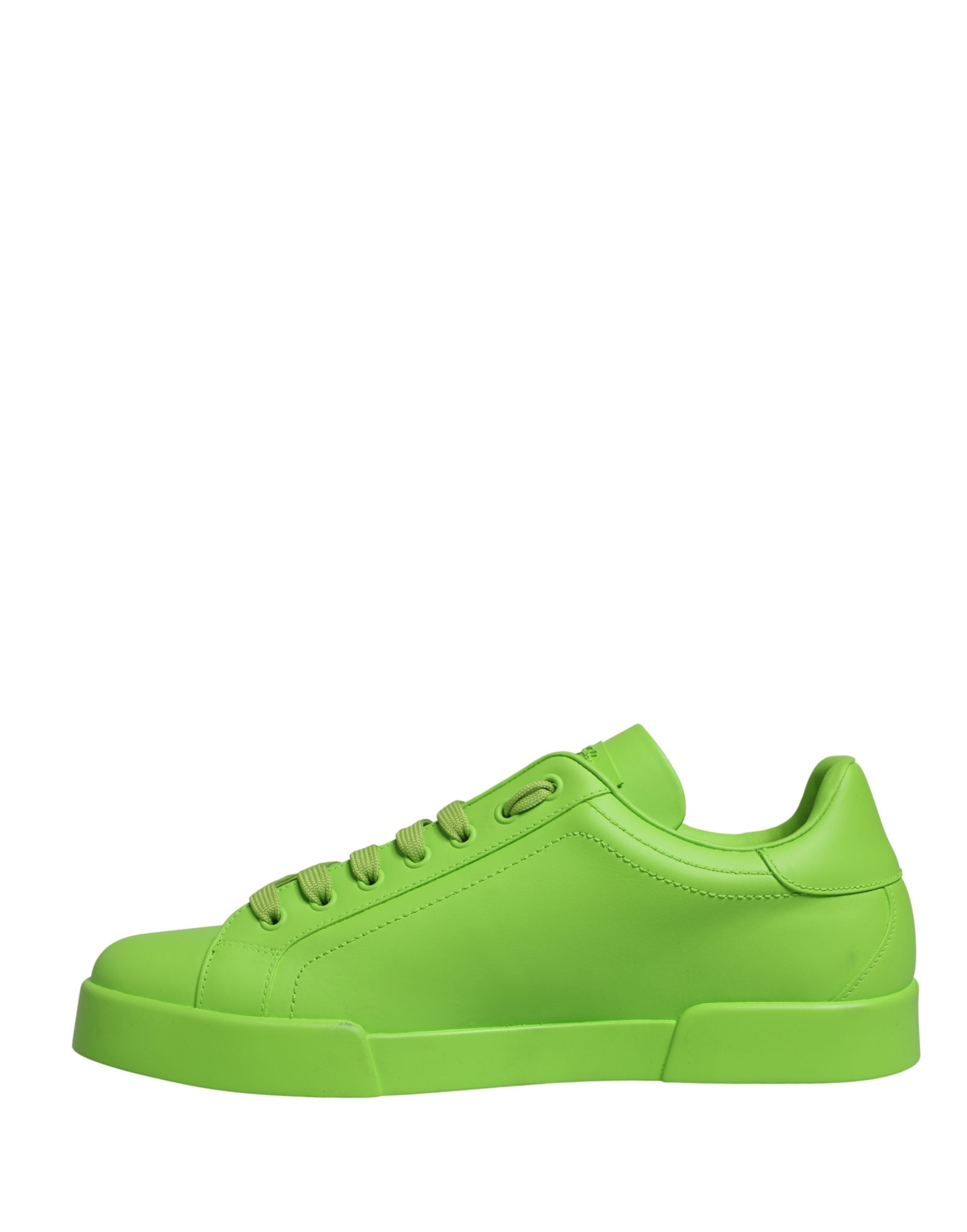 Green Leather Portofino Low Top Sneakers Shoes