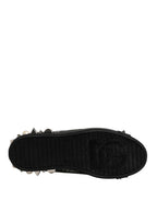 Black Portofino Graffiti Stud Sneakers Shoes