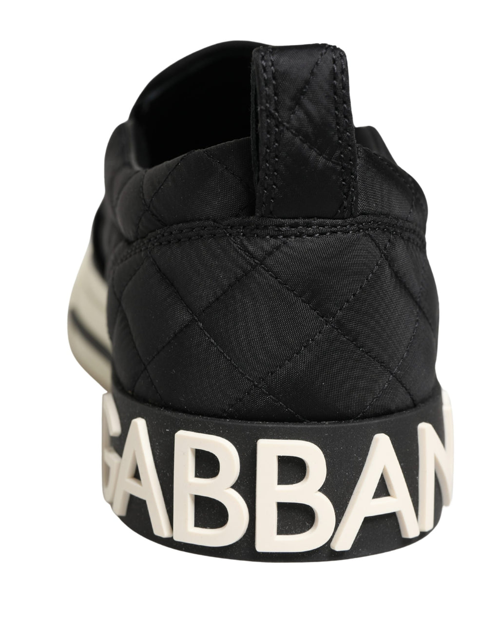 Black Quilted Slip On Low Top Sneakers Shoes