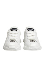 White NS1 Lace Up Low Top Sneakers Shoes