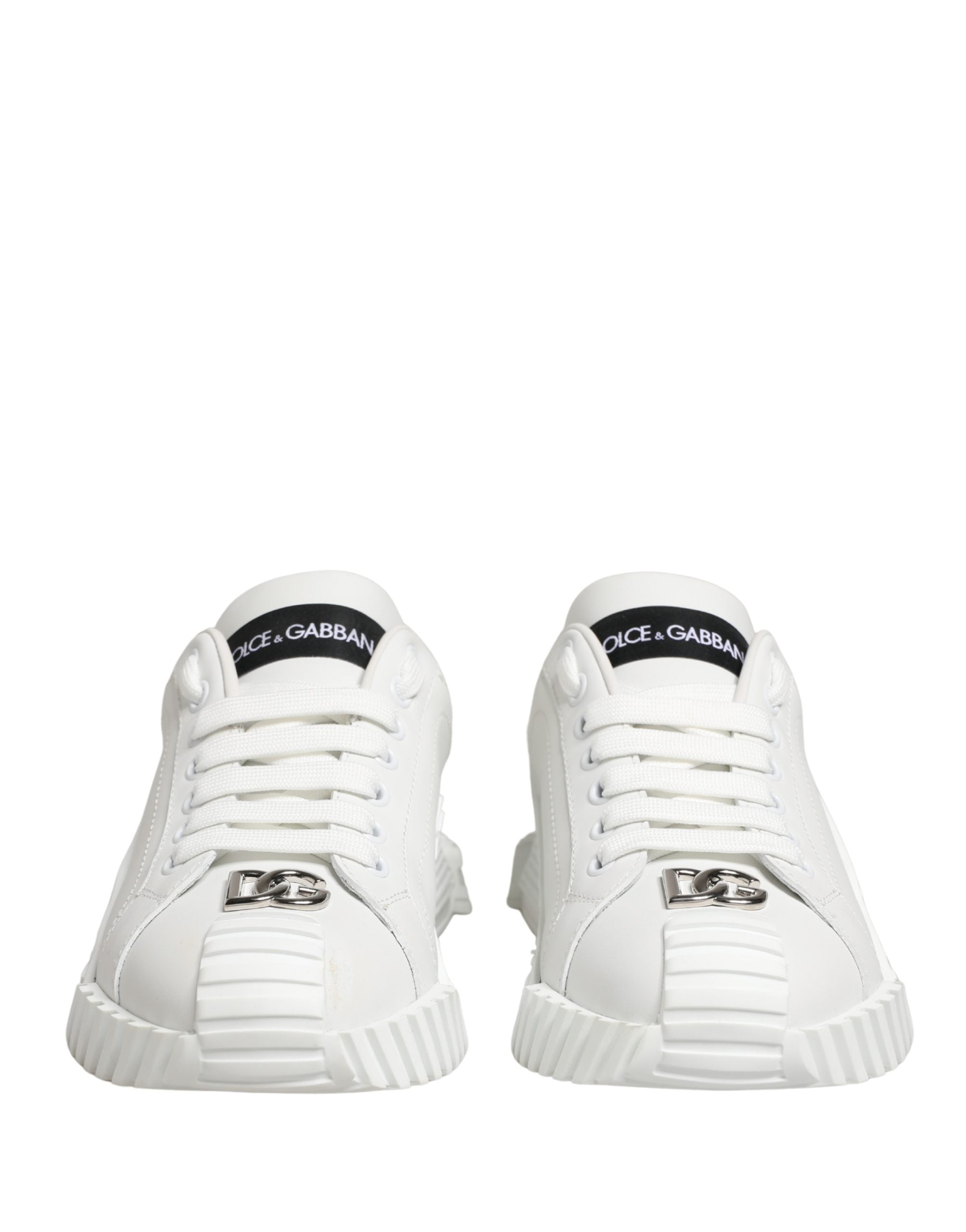 White NS1 Lace Up Low Top Sneakers Shoes