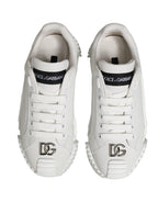 White NS1 Lace Up Low Top Sneakers Shoes