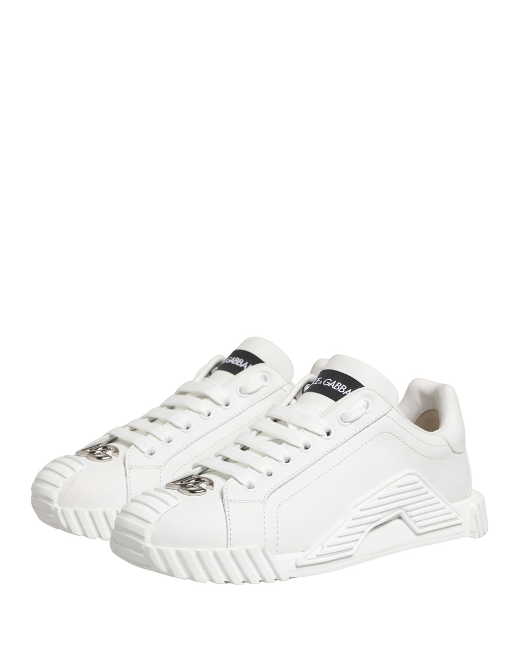White NS1 Lace Up Low Top Sneakers Shoes