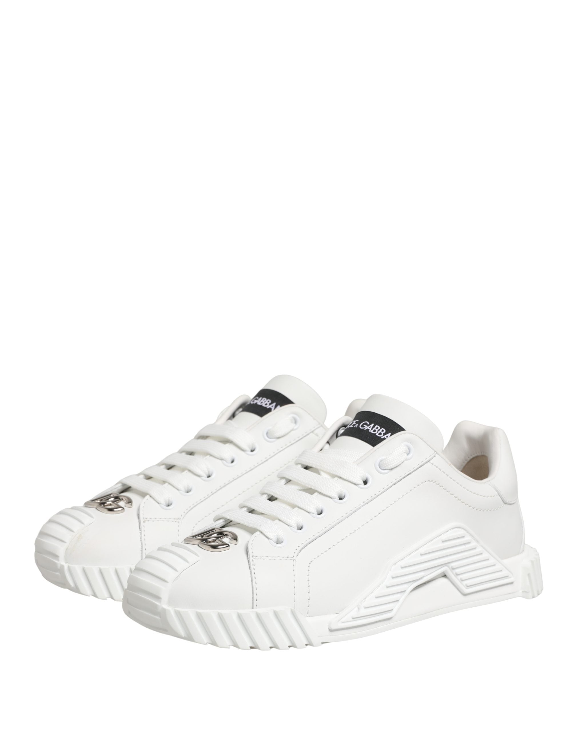 White NS1 Lace Up Low Top Sneakers Shoes