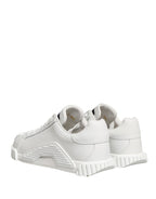 White NS1 Lace Up Low Top Sneakers Shoes