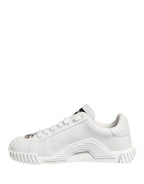 White NS1 Lace Up Low Top Sneakers Shoes