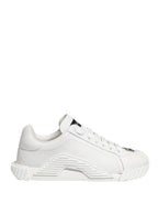 White NS1 Lace Up Low Top Sneakers Shoes