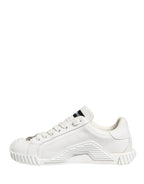 White NS1 Lace Up Low Top Sneakers Shoes