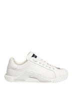 White NS1 Lace Up Low Top Sneakers Shoes
