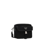 Black Recycled Polyamide Shoulder Bag