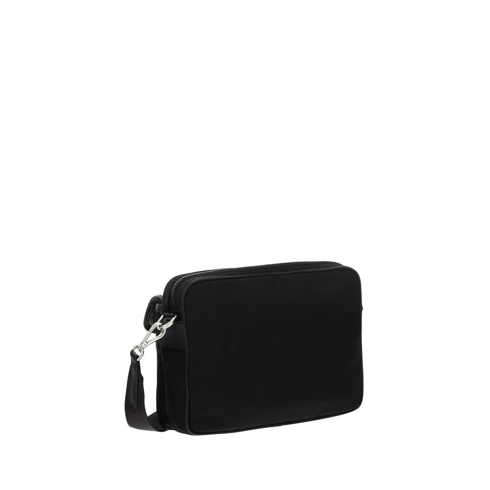 Black Recycled Polyamide Shoulder Bag