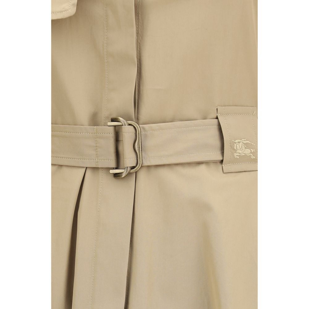 Beige Cotton Casual Dress