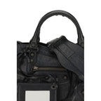 Black Lamb Leather Shoulder Bag