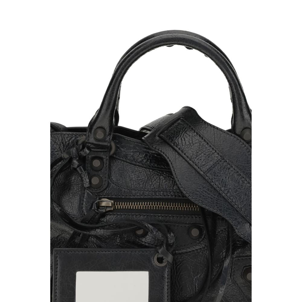 Black Lamb Leather Shoulder Bag