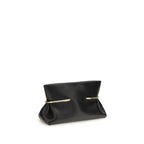 Black Napa Leather / Calf Bos Taurus Clutch Bag