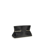 Black Napa Leather / Calf Bos Taurus Clutch Bag