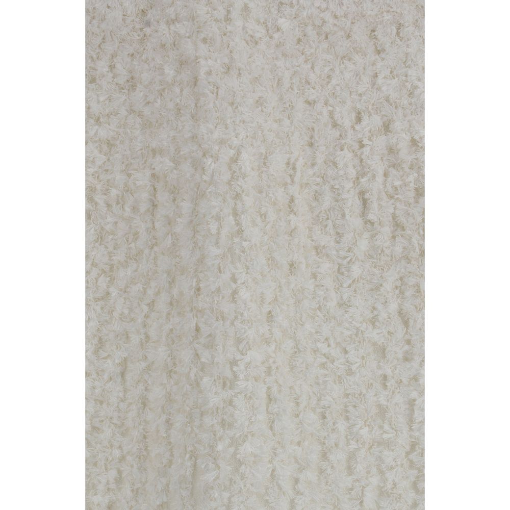 White Viscose Mini Skirt