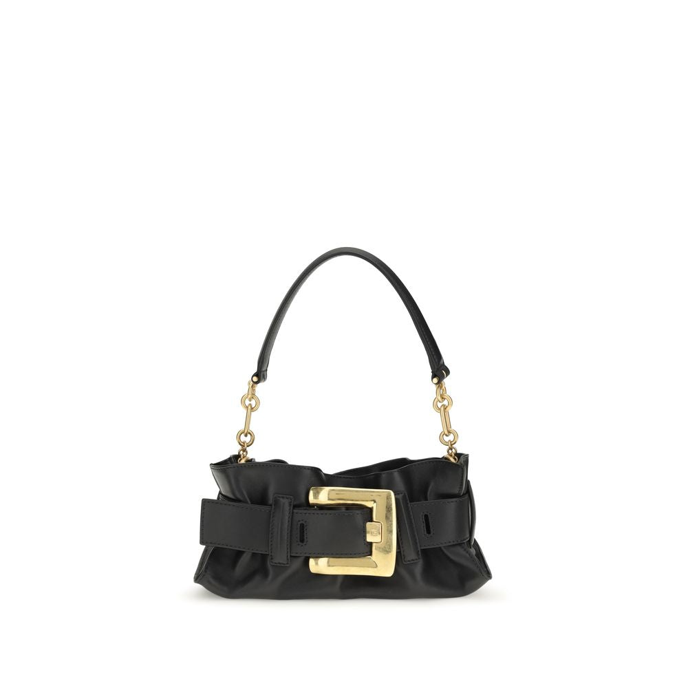Black Calf Leather Bos Taurus Shoulder Bag
