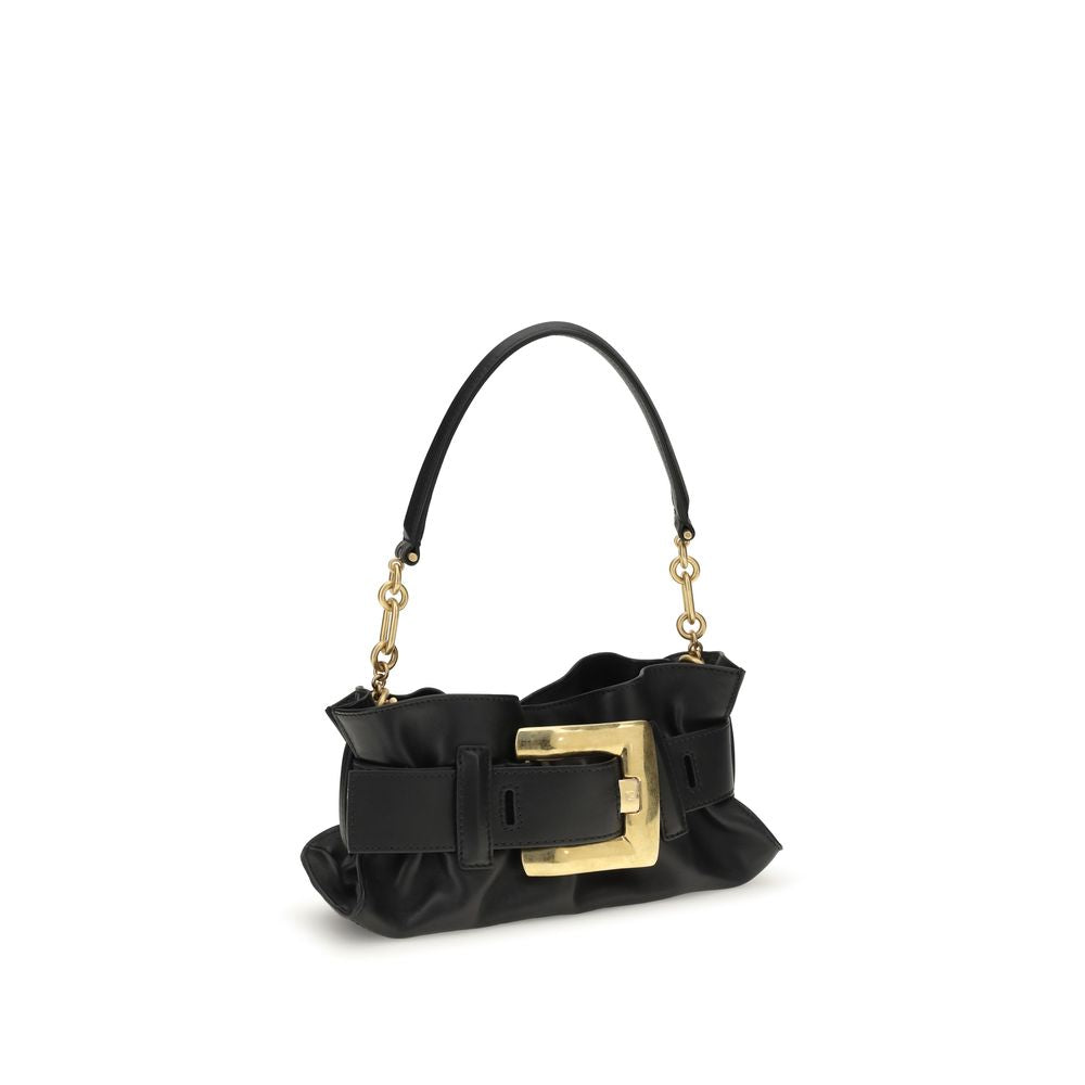 Black Calf Leather Bos Taurus Shoulder Bag