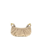 Beige Fabric Shoulder Bag