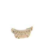 Beige Fabric Shoulder Bag