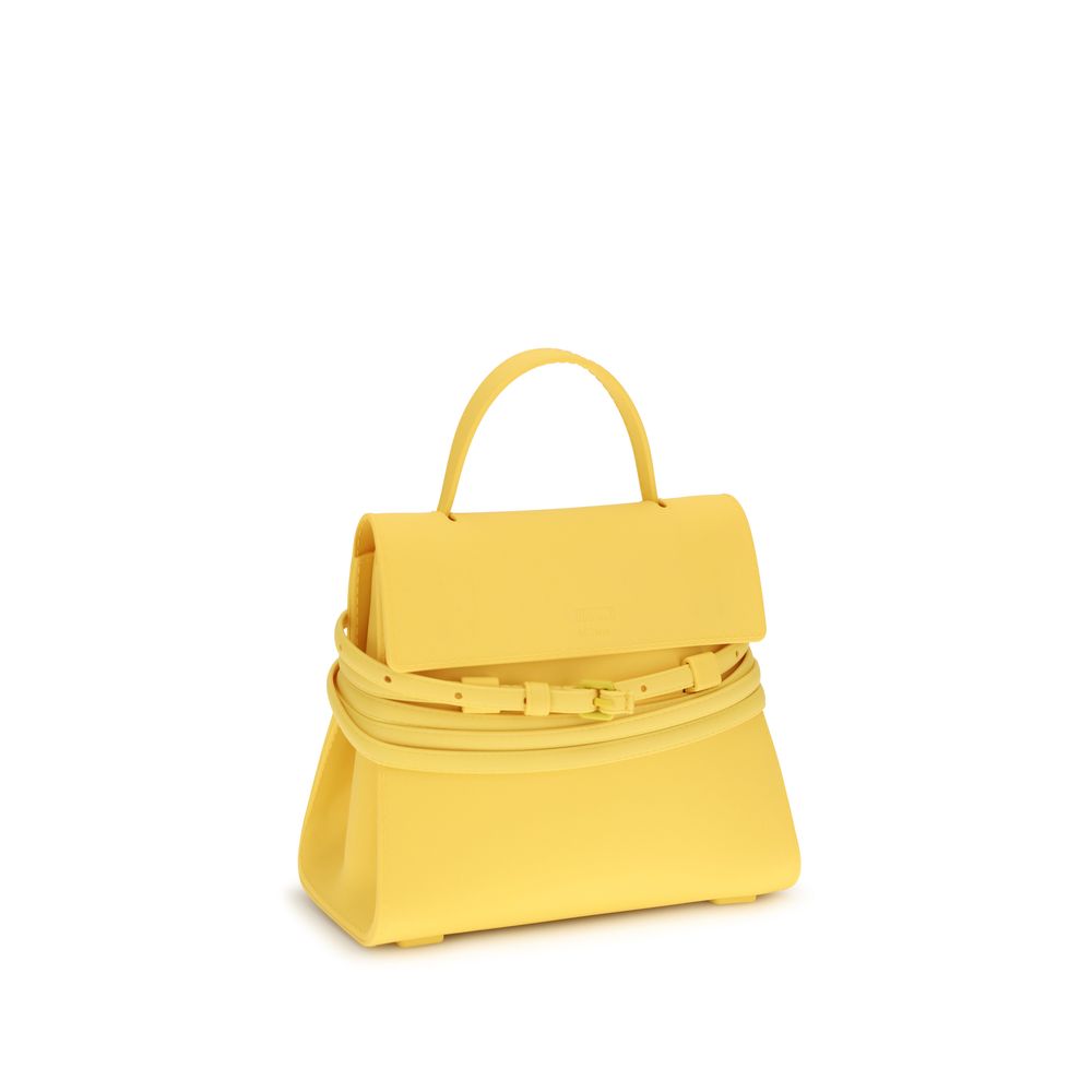 Bicolor Synthetic Handbag